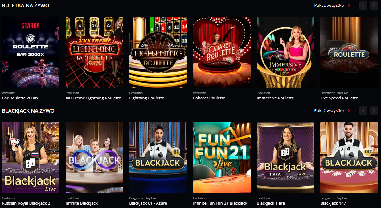 Starda Casino tabela najważniejsze dane w jednym miejscu